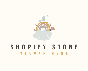 Rainbow Nursery Cloud logo design