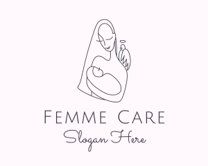 Gynecology - Girl Baby Parenthood logo design