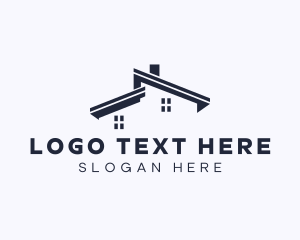 Roof - Modern Construction Roof logo design