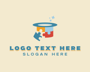 Toy Store - Hat Puzzle Learning logo design