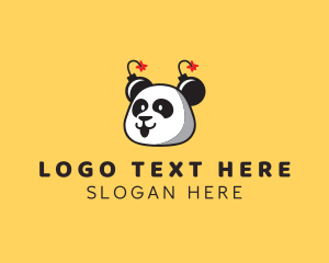 Fast Food - Panda Bomb Ears logo design