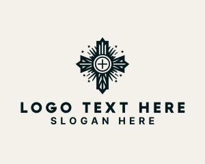 Holy - Spiritual Cross Church logo design