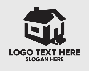 Simple - Isometric House Realtor logo design