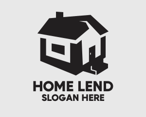 Mortgage - Isometric House Realtor logo design