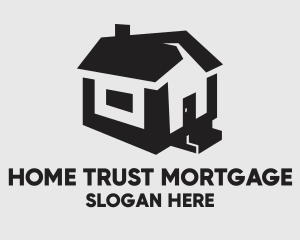 Mortgage - Isometric House Realtor logo design