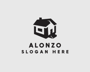 Isometric House Realtor logo design