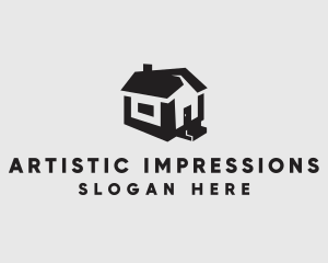 Isometric House Realtor logo design