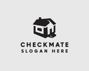 Isometric House Realtor logo design