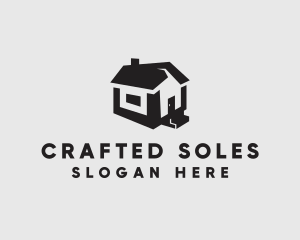 Isometric House Realtor logo design