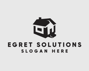 Isometric House Realtor logo design