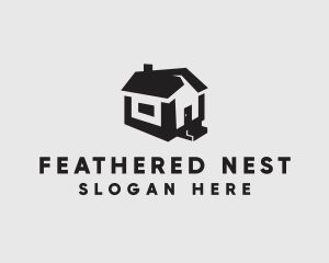 Isometric House Realtor logo design