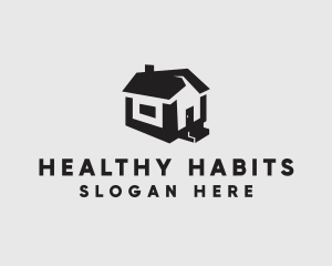 Isometric House Realtor logo design