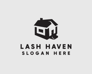 Isometric House Realtor logo design