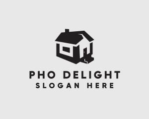 Isometric House Realtor logo design