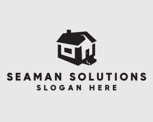 Isometric House Realtor logo design