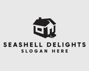 Isometric House Realtor logo design