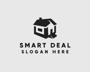 Isometric House Realtor logo design