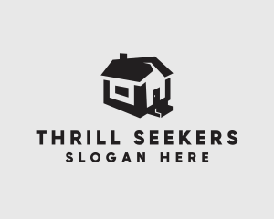 Isometric House Realtor logo design