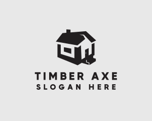 Isometric House Realtor logo design