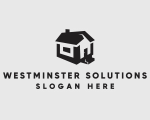 Isometric House Realtor logo design