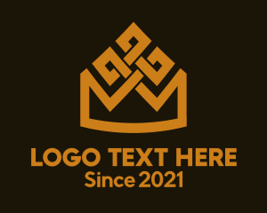 Minimalist - Gold Crown House logo design