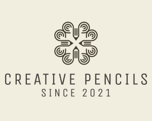 Writing Pencil Cross logo design