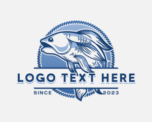 Salmon - Fish Seafood Market logo design