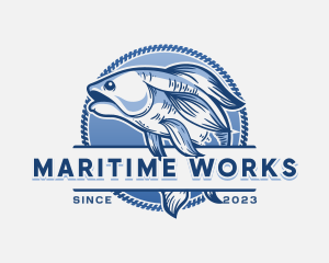 Fish Seafood Market logo design