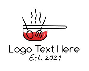 Dish - Soup Pot Restaurant logo design