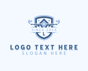 Clean - Cleaning Pressure Washer logo design