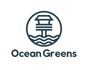 Ocean Beach House logo design