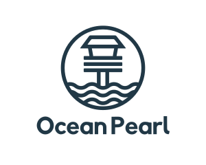 Ocean Beach House logo design