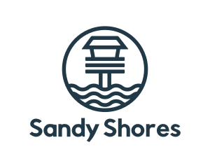 Beach - Ocean Beach House logo design