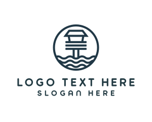 Ocean Beach House logo design