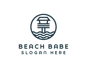 Ocean Beach House logo design