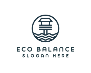 Ocean Beach House logo design