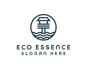 Ocean Beach House logo design