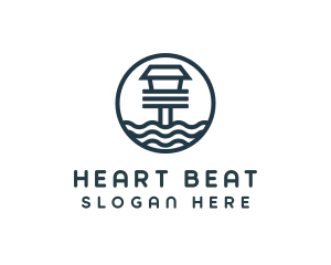 Ocean Beach House logo design