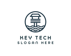 Ocean Beach House logo design