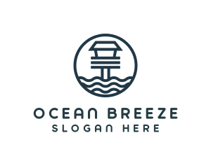 Ocean Beach House logo design