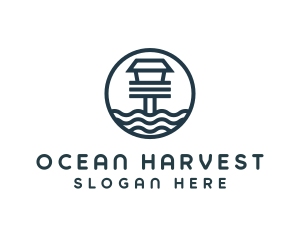 Ocean Beach House logo design