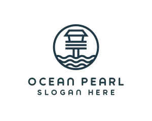 Ocean Beach House logo design