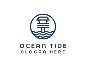 Ocean Beach House logo design