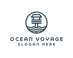 Ocean Beach House logo design