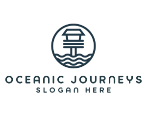 Ocean Beach House logo design