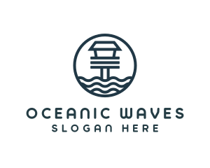 Ocean Beach House logo design