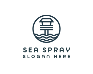 Ocean Beach House logo design