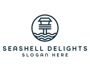 Ocean Beach House logo design