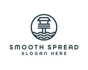 Ocean Beach House logo design