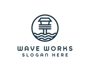 Ocean Beach House logo design